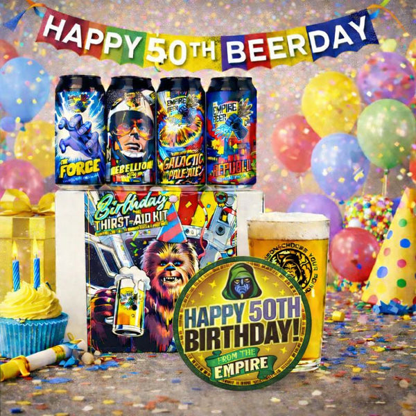 Happy 50th Birthday 'Thirst Aid Gift Pack'