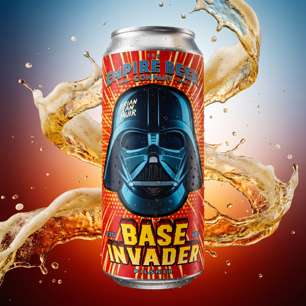 Base InVADER: Pilsner 4.2% - Designed in collaboration with Brian I Muir