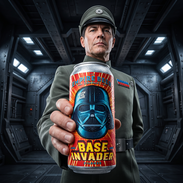 Base InVADER: Pilsner 4.2% - Designed in collaboration with Brian I Muir